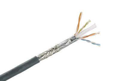 Το καλώδιο Cat5e SFTP, στερεός γυμνός χαλκός προστάτευσε το στριμμένο καλώδιο του τοπικού LAN Ethernet ζευγαριού 1000 FT