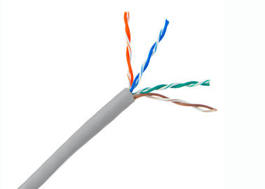 Το καλώδιο καλωδίων Cat.5e UTP δικτύωσης χαλκού soild επιχαλκώνει τον αγωγό, AWG 23 καλώδιο του τοπικού LAN Ethernet 4 ζευγαριού