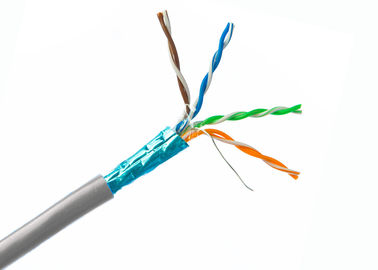 Cat6 FTP καλωδίων γυμνό καλώδιο δικτύωσης χαλκού προστατευμένο αγωγός